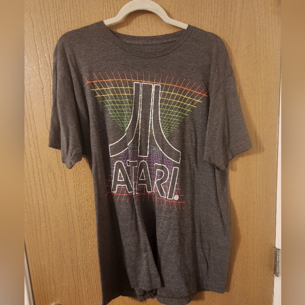 Gray Atari Graphic T-Shirt